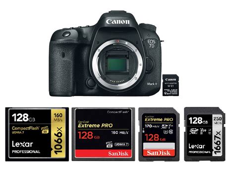 Best Memory Cards for Canon EOS 7D Mark II.